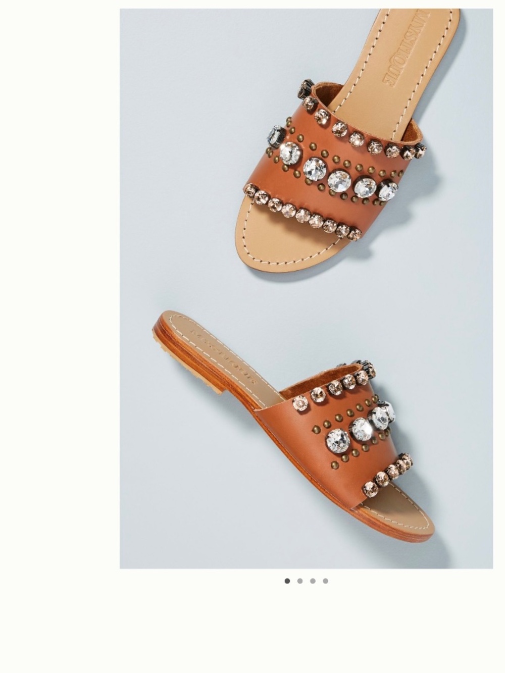 Mystique Embellished Slide Sandals from Anthropologie